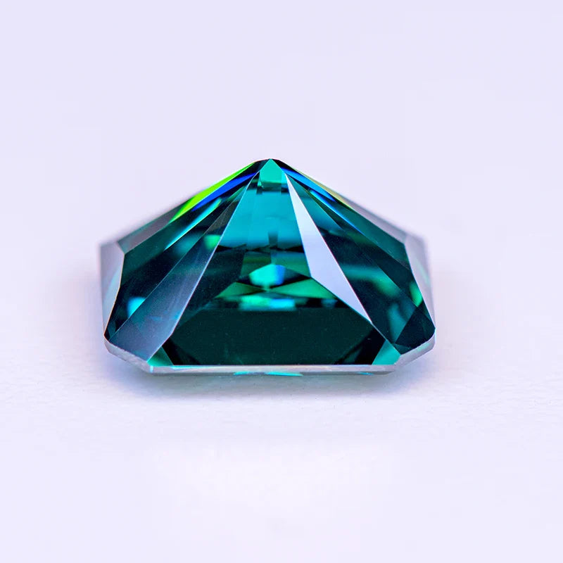 Emerald Green Radiant Cut Moissanites - Premium Jewelry from Dazzling Delights - Just $83.33! Shop now at Dazzling Delights