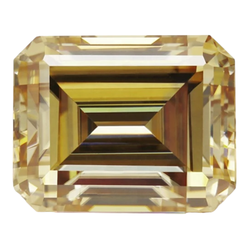 Champagne Emerald Cut Moissanites - Premium Jewelry from Dazzling Delights - Just $133.33! Shop now at Dazzling Delights