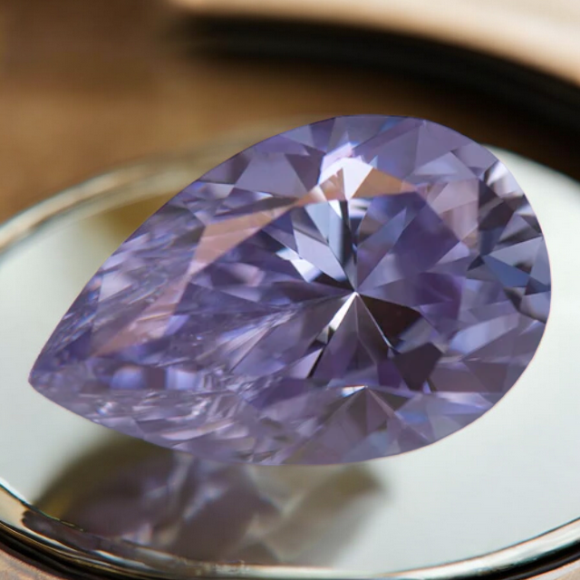 Lavender Pear Cut Moissanites - Premium Jewelry from Dazzling Delights - Just $83.33! Shop now at Dazzling Delights