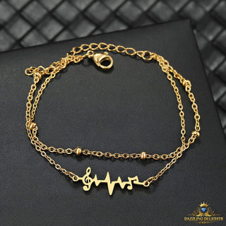 Titanium Musical Heartbeat Bracelet - Premium Jewelry from Dazzling Delights - Just $27.95! Shop now at Dazzling Delights