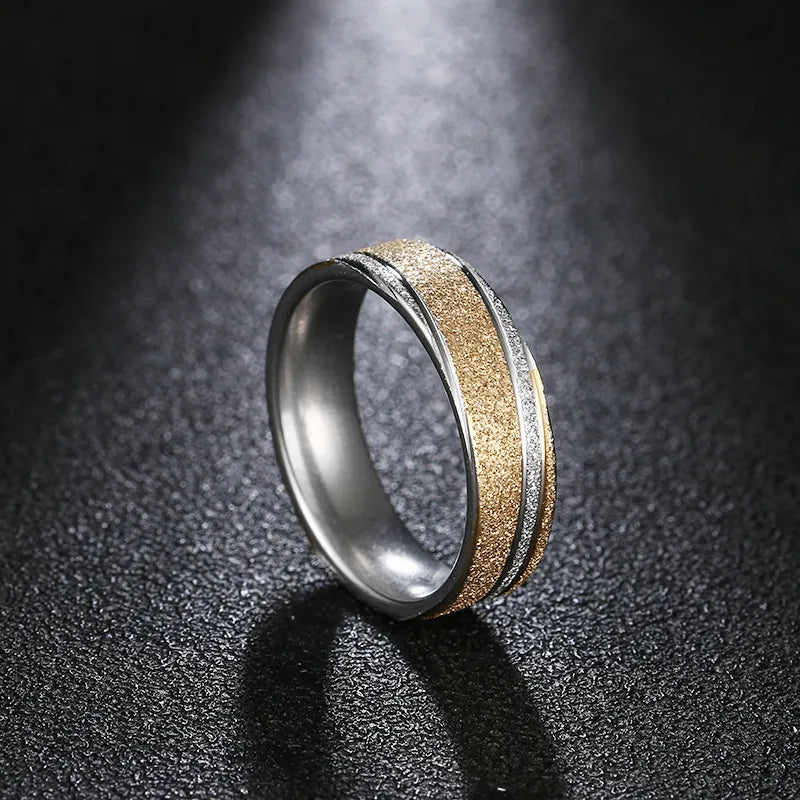 Titanium 6mm Two-Tone Wedding Band - Premium Jewelry from Dazzling Delights - Just $23.96! Shop now at Dazzling Delights