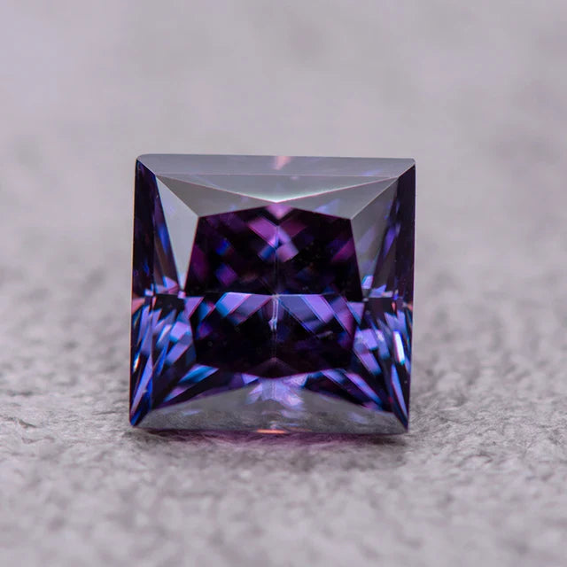 Imperial Purple Princess Cut Moissanites - Premium Jewelry from Dazzling Delights - Just $83.33! Shop now at Dazzling Delights