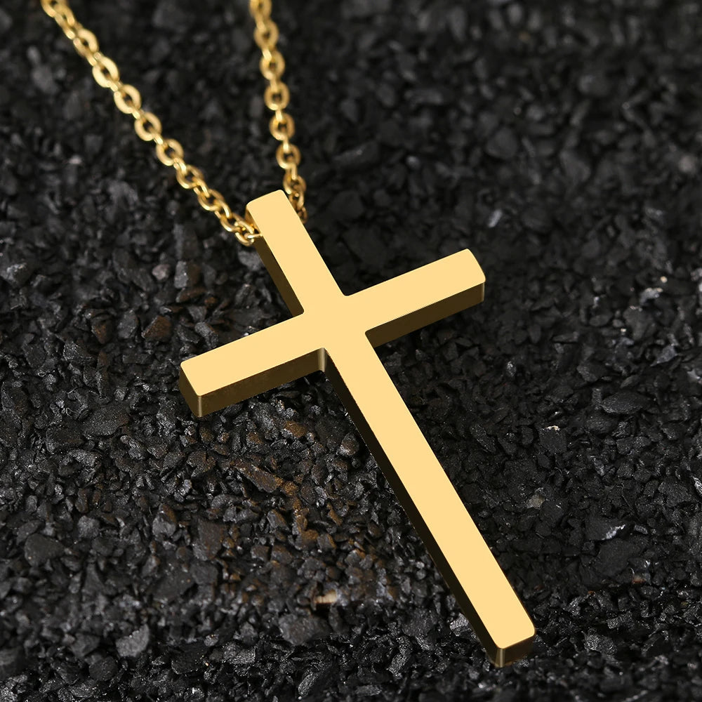 Titanium Cross Pendant Necklace - Premium Jewelry from Dazzling Delights - Just $18.71! Shop now at Dazzling Delights