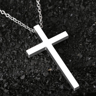 Titanium Cross Pendant Necklace - Premium Jewelry from Dazzling Delights - Just $24.95! Shop now at Dazzling Delights