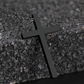 Titanium Cross Pendant Necklace - Premium Jewelry from Dazzling Delights - Just $24.95! Shop now at Dazzling Delights