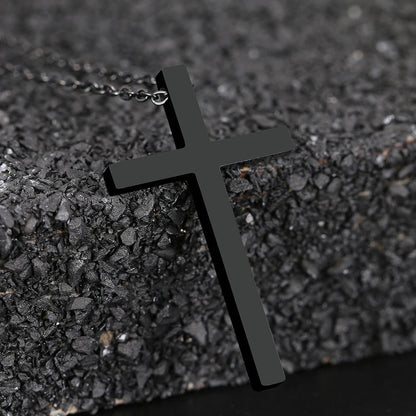 Titanium Cross Pendant Necklace - Premium Jewelry from Dazzling Delights - Just $18.71! Shop now at Dazzling Delights