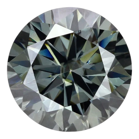 Grey Round Brilliant Cut Moissanites - Premium Jewelry from Dazzling Delights - Just $62.50! Shop now at Dazzling Delights