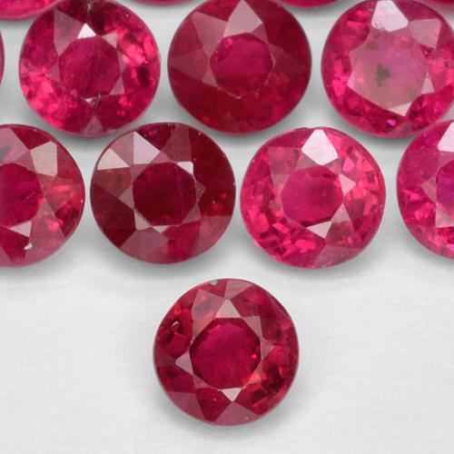 1.5mm Round Cut Pinkish Red Rubies - Premium Jewelry from Dazzling Delights - Just $2.96! Shop now at Dazzling Delights