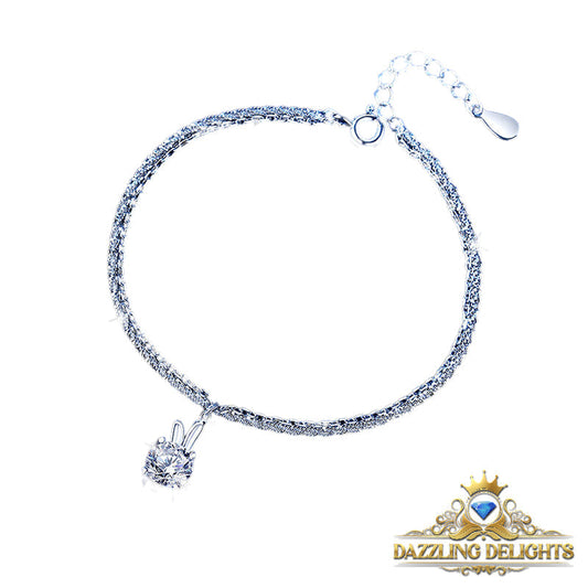 6.5mm Round Brilliant Cut Moissanite Bracelet - Premium Jewelry from Dazzling Delights - Just $112.46! Shop now at Dazzling Delights