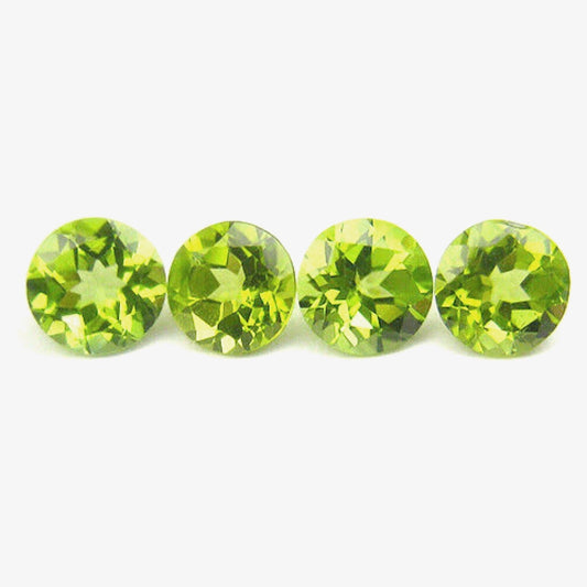 2 Pointer Round Brilliant Cut Peridots - Premium Jewelry from Dazzling Delights - Just $1.46! Shop now at Dazzling Delights