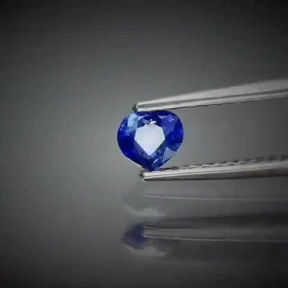 0.40ct Heart Cut Vivid Blue Sapphire - Premium Jewelry from Dazzling Delights - Just $35.21! Shop now at Dazzling Delights