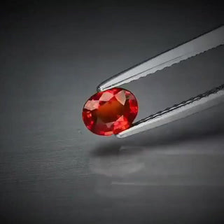 0.52ct Oval Cut Vivid Reddish Orange Sapphire - Premium Jewelry from Dazzling Delights - Just $46.95! Shop now at Dazzling Delights