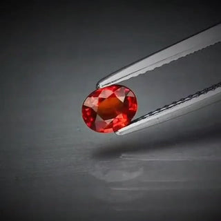 0.52ct Oval Cut Vivid Reddish Orange Sapphire - Premium Jewelry from Dazzling Delights - Just $46.95! Shop now at Dazzling Delights