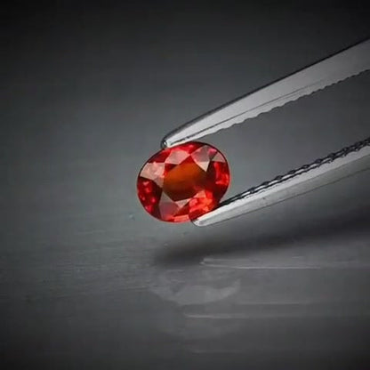 0.52ct Oval Cut Vivid Reddish Orange Sapphire - Premium Jewelry from Dazzling Delights - Just $35.21! Shop now at Dazzling Delights