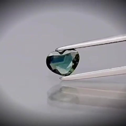 0.56ct Heart Cut Bluish Green Sapphire - Premium Jewelry from Dazzling Delights - Just $44.21! Shop now at Dazzling Delights