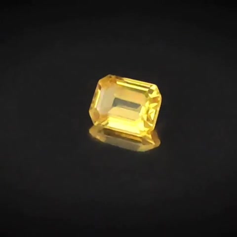 0.58ct Emerald Cut Yellow Sapphire - Premium Jewelry from Dazzling Delights - Just $38.96! Shop now at Dazzling Delights