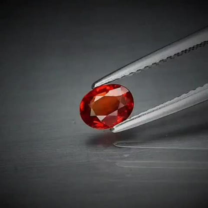 0.60ct Oval Cut Reddish Orange Sapphire - Premium Jewelry from Dazzling Delights - Just $51.95! Shop now at Dazzling Delights