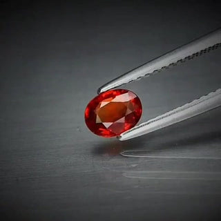 0.60ct Oval Cut Reddish Orange Sapphire - Premium Jewelry from Dazzling Delights - Just $51.95! Shop now at Dazzling Delights