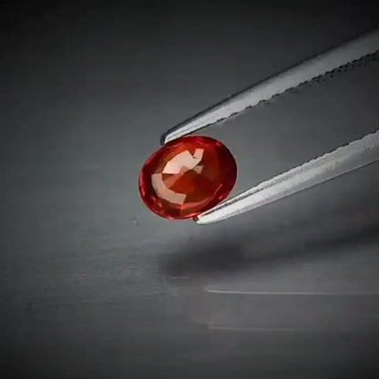 0.60ct Oval Cut Reddish Orange Sapphire - Premium Jewelry from Dazzling Delights - Just $51.95! Shop now at Dazzling Delights