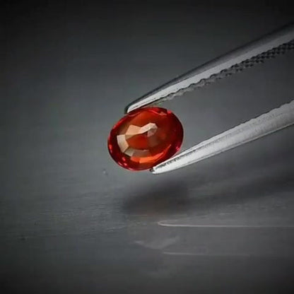 0.60ct Oval Cut Reddish Orange Sapphire - Premium Jewelry from Dazzling Delights - Just $51.95! Shop now at Dazzling Delights