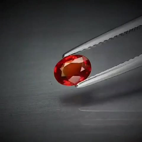 0.60ct Oval Cut Reddish Orange Sapphire - Premium Jewelry from Dazzling Delights - Just $51.95! Shop now at Dazzling Delights