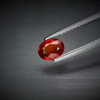 0.60ct Oval Cut Reddish Orange Sapphire - Premium Jewelry from Dazzling Delights - Just $51.95! Shop now at Dazzling Delights