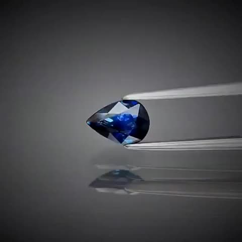 0.63ct Pear Cut Blue Sapphire - Premium Jewelry from Dazzling Delights - Just $62.96! Shop now at Dazzling Delights