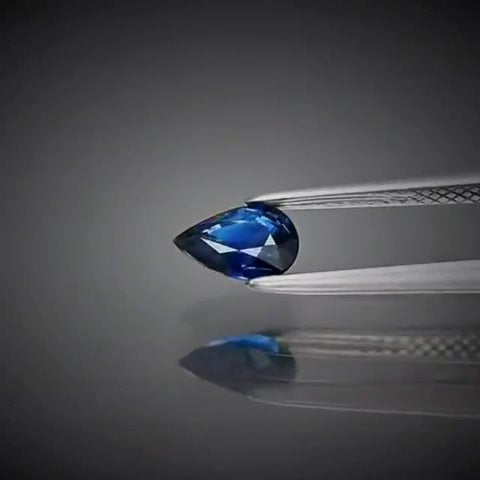 0.63ct Pear Cut Blue Sapphire - Premium Jewelry from Dazzling Delights - Just $62.96! Shop now at Dazzling Delights