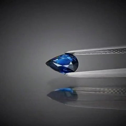 0.63ct Pear Cut Blue Sapphire - Premium Jewelry from Dazzling Delights - Just $62.96! Shop now at Dazzling Delights