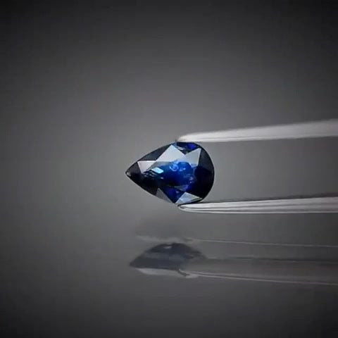 0.63ct Pear Cut Blue Sapphire - Premium Jewelry from Dazzling Delights - Just $62.96! Shop now at Dazzling Delights