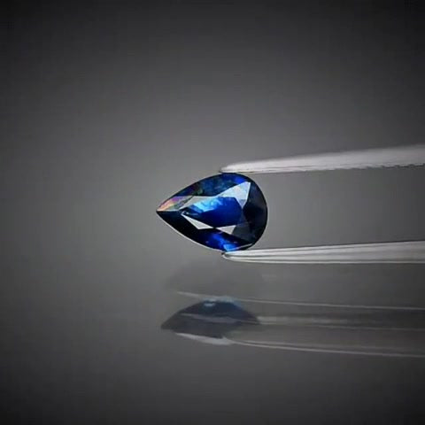 0.63ct Pear Cut Blue Sapphire - Premium Jewelry from Dazzling Delights - Just $62.96! Shop now at Dazzling Delights