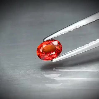 0.71ct Oval Cut Vivid Orange Sapphire - Premium Jewelry from Dazzling Delights - Just $58.95! Shop now at Dazzling Delights