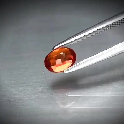 0.71ct Oval Cut Vivid Orange Sapphire - Premium Jewelry from Dazzling Delights - Just $44.21! Shop now at Dazzling Delights