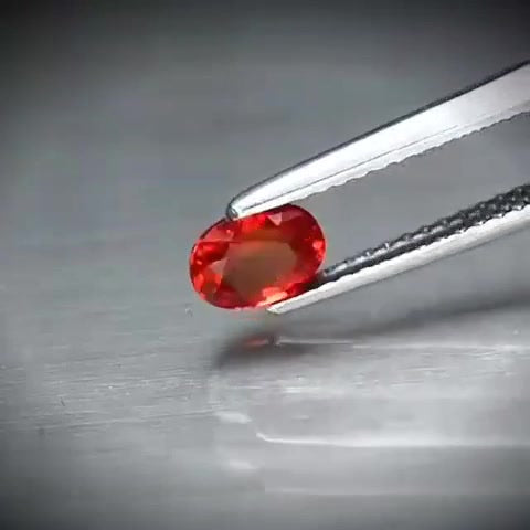 0.71ct Oval Cut Vivid Orange Sapphire - Premium Jewelry from Dazzling Delights - Just $44.21! Shop now at Dazzling Delights