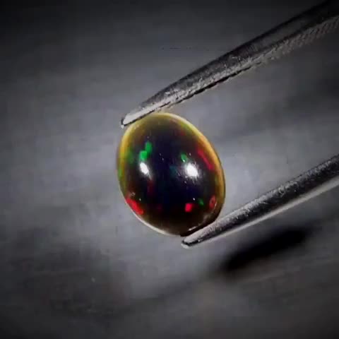 0.95ct Oval Cabochon Black Opal - Premium Jewelry from Dazzling Delights - Just $38.96! Shop now at Dazzling Delights