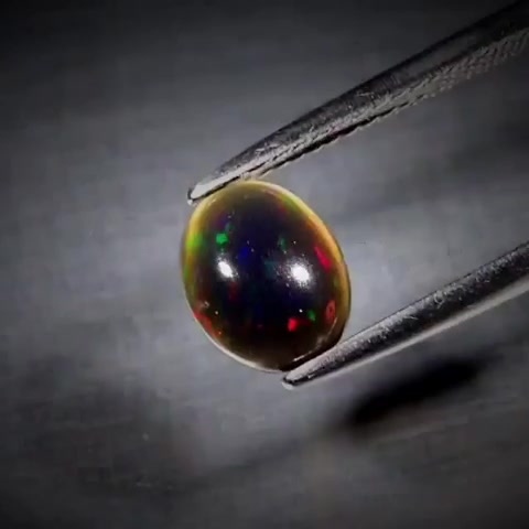 0.95ct Oval Cabochon Black Opal - Premium Jewelry from Dazzling Delights - Just $51.95! Shop now at Dazzling Delights