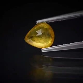 0.96ct Pear Cut Orangy Yellow Sapphire - Premium Jewelry from Dazzling Delights - Just $18.75! Shop now at Dazzling Delights