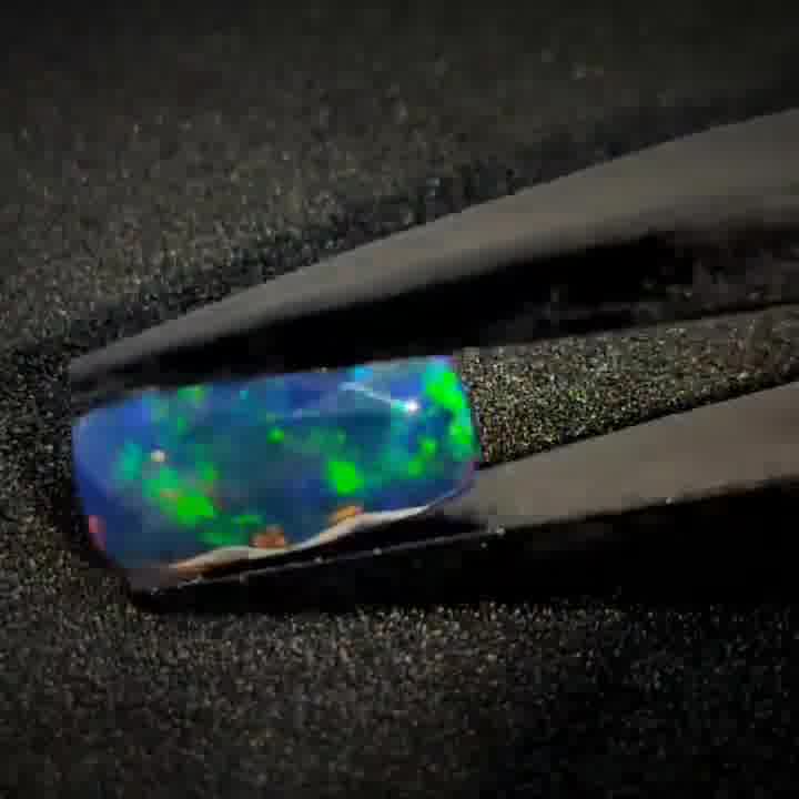 1.06ct Antique Cut Ultra Vivid Ethiopian Black Opal - Premium Jewelry from Dazzling Delights - Just $122.95! Shop now at Dazzling Delights