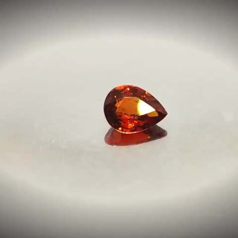 1.0ct Pear Cut Vivid Orangish Red Spessartite Garnet - Premium Jewelry from Dazzling Delights - Just $46.46! Shop now at Dazzling Delights