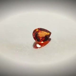 1.0ct Pear Cut Vivid Orangish Red Spessartite Garnet - Premium Jewelry from Dazzling Delights - Just $61.95! Shop now at Dazzling Delights