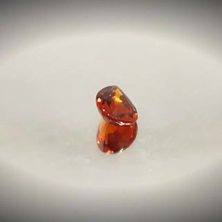 1.0ct Pear Cut Vivid Orangish Red Spessartite Garnet - Premium Jewelry from Dazzling Delights - Just $61.95! Shop now at Dazzling Delights