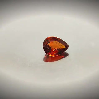 1.0ct Pear Cut Vivid Orangish Red Spessartite Garnet - Premium Jewelry from Dazzling Delights - Just $61.95! Shop now at Dazzling Delights