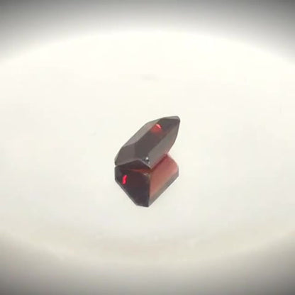 1.24ct Emerald Cut Deep Vivid Blood Red Garnet - Premium Jewelry from Dazzling Delights - Just $56.21! Shop now at Dazzling Delights