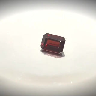 1.24ct Emerald Cut Deep Vivid Blood Red Garnet - Premium Jewelry from Dazzling Delights - Just $74.95! Shop now at Dazzling Delights