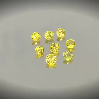 1.39ct 8pcs Round Cut Yellow Sapphire Lot - Premium Jewelry from Dazzling Delights - Just $31.88! Shop now at Dazzling Delights