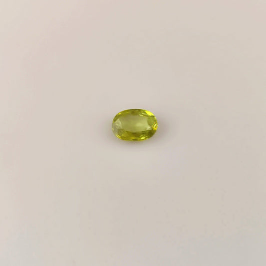 1.04ct Oval Cut Yellowish Green Sphene with Rainbow Fire - Premium Jewelry from Dazzling Delights - Just $23.96! Shop now at Dazzling Delights