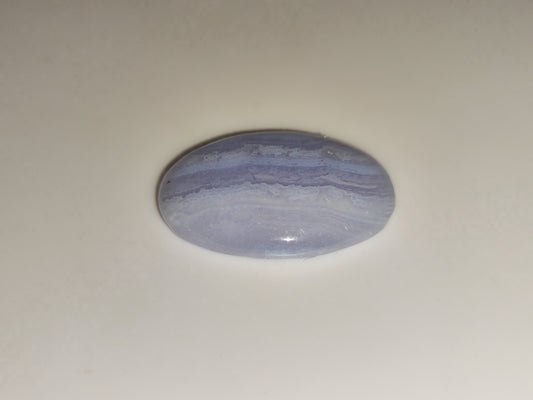 18.19ct Oval Cabochon Blue Lace Agate - Premium Jewelry from Dazzling Delights - Just $14.96! Shop now at Dazzling Delights