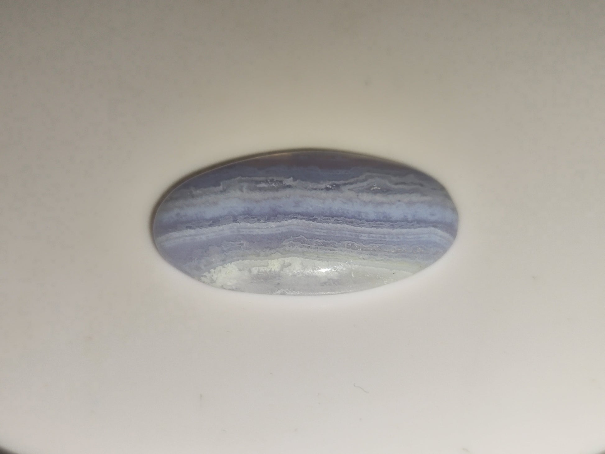 19.82ct Oval Cabochon Blue Lace Agate - Premium Jewelry from Dazzling Delights - Just $14.96! Shop now at Dazzling Delights