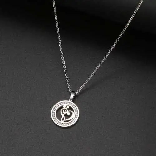 Silver Titanium Music Note Pendant Necklace - Premium Jewelry from Dazzling Delights - Just $22.95! Shop now at Dazzling Delights