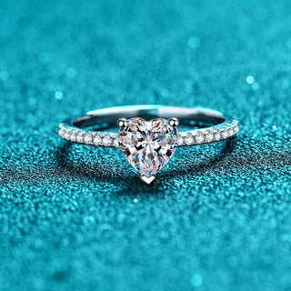 Heart Cut Moissanite Ring - Premium Jewelry from Dazzling Delights - Just $149.95! Shop now at Dazzling Delights